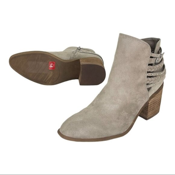 Carlos Santana Ashby Light Doe Fabric Microsuede Womens Ankle Boots Size 9.5M - Picture 11 of 12